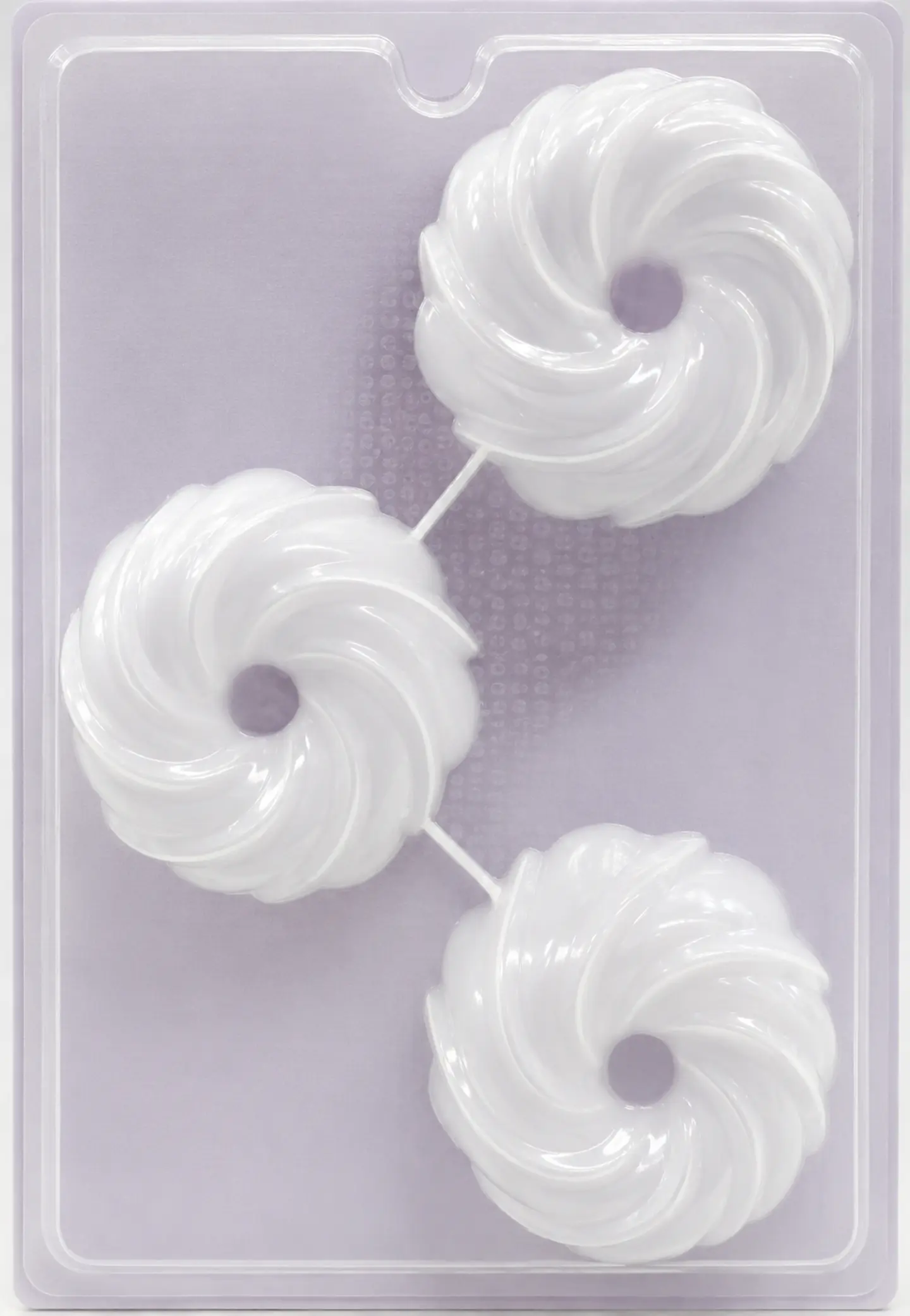  Molde para gelatina chico roscas remolino 3 cav. 1