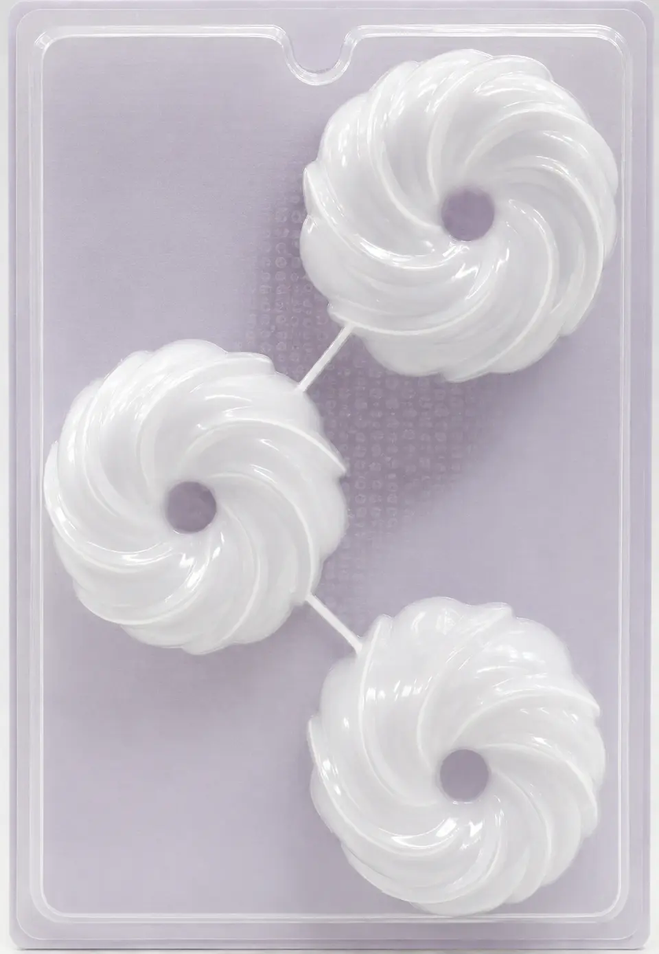  Molde para gelatina chico roscas remolino 3 cav. 1