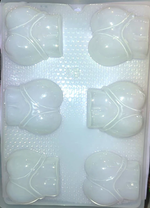  Molde para gelatina despedida parte trasera 6 cav. CH