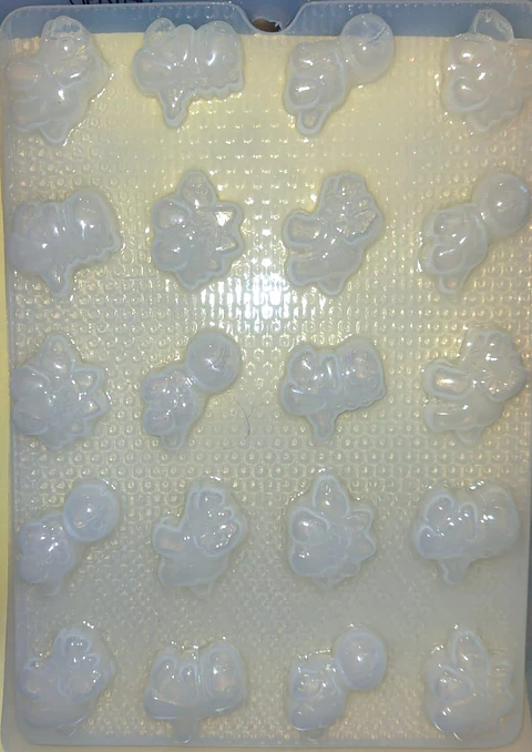  Molde para gelatina chico gomitas Dinosaurios #1400