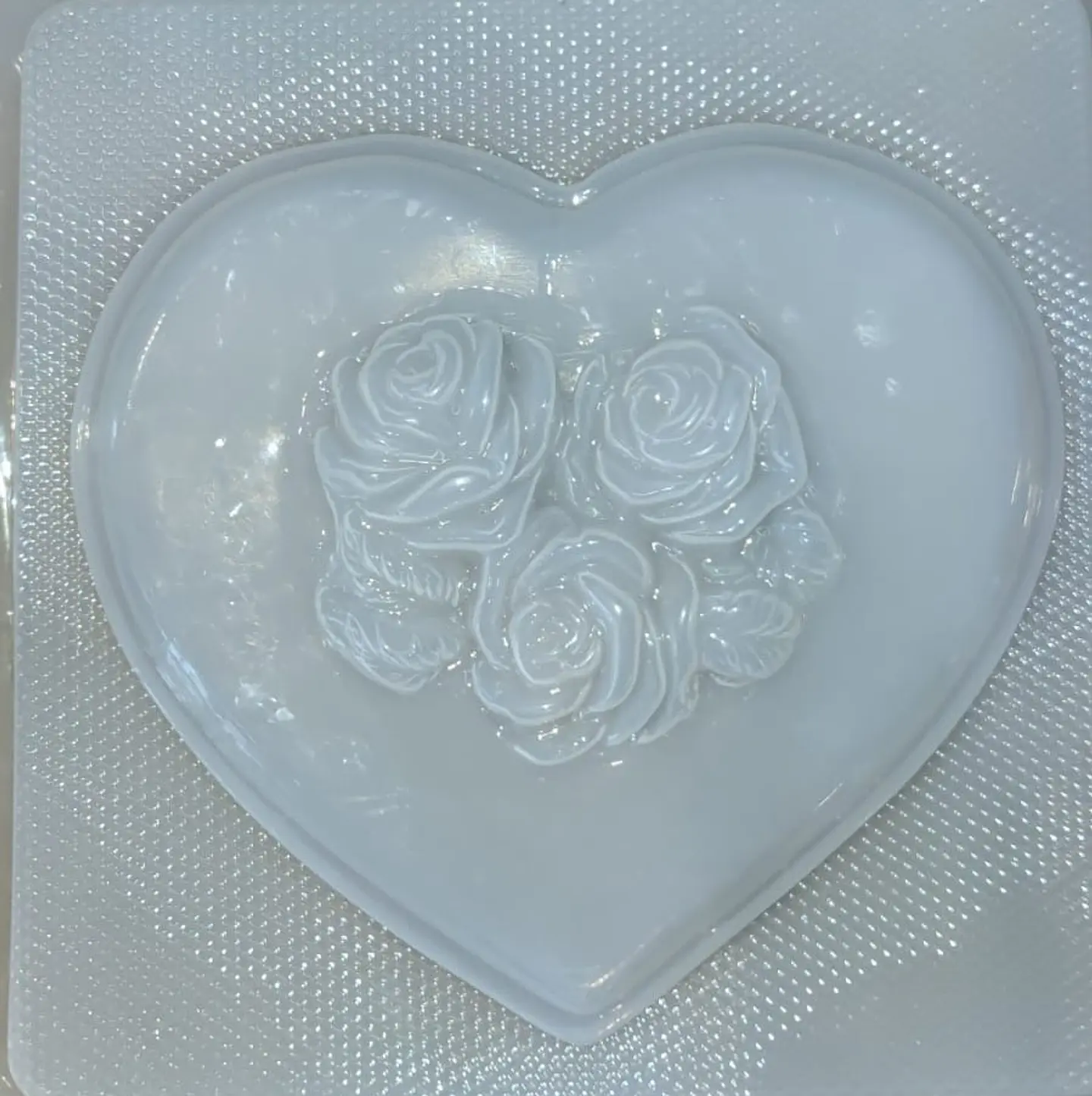  Molde para gelatina jumbo corazon con rosas J-69 1