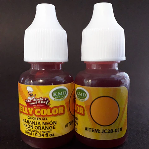  Jelly color 10 ml. Naranja neon