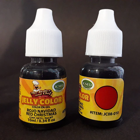  Jelly color 10 ml. Rojo Navidad