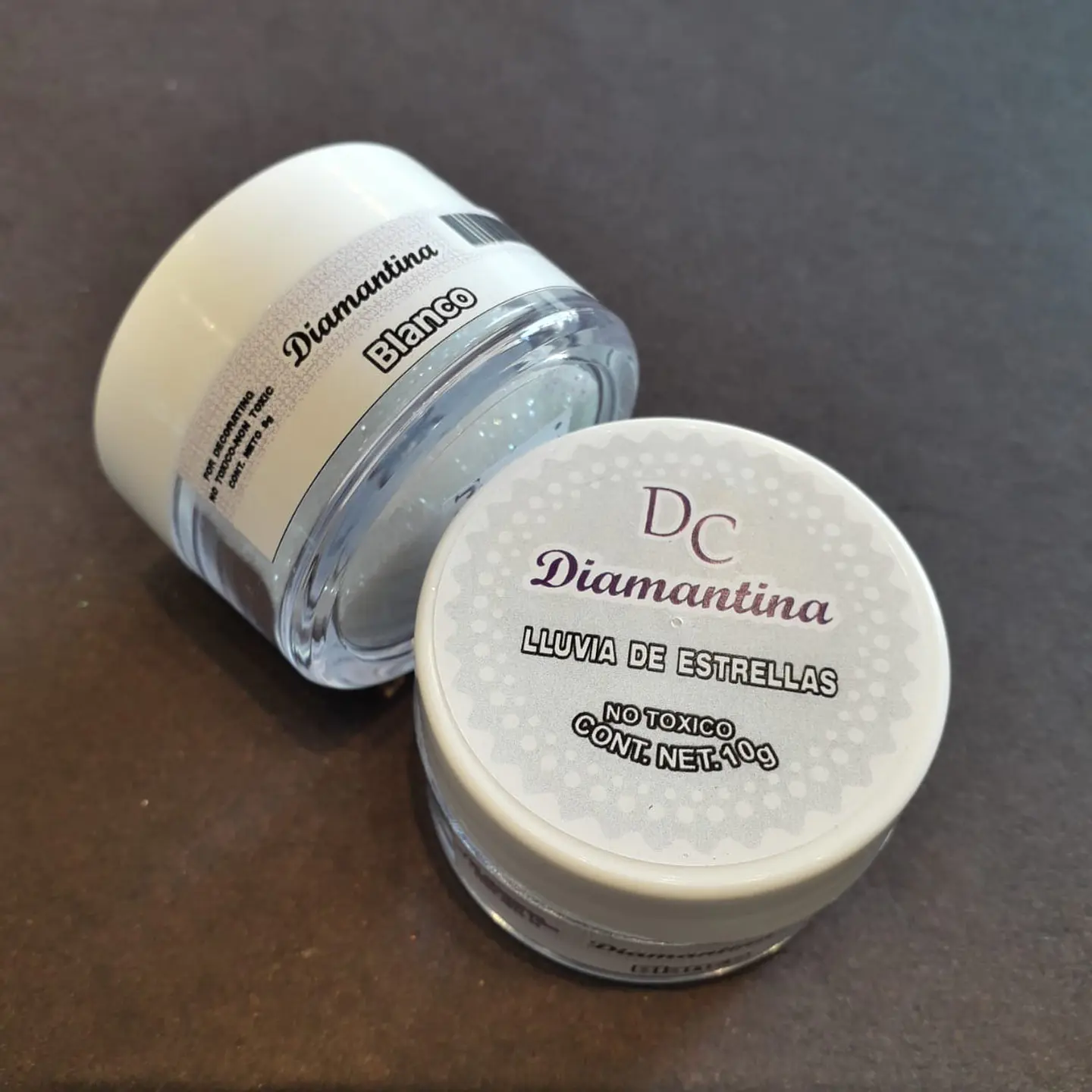  Diamantina Dulcycolor tarro de 10 gr blanco tornasol 1