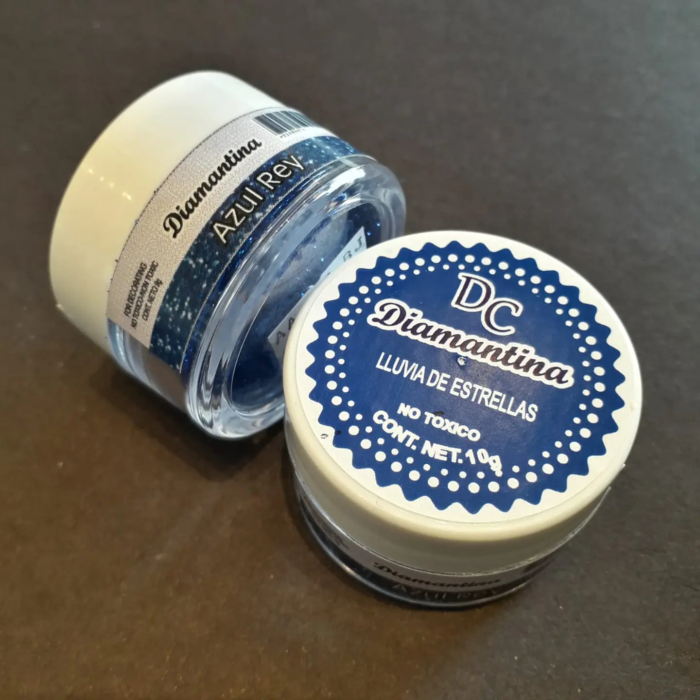  Diamantina Dulcycolor tarro de 10 gr azul rey 1