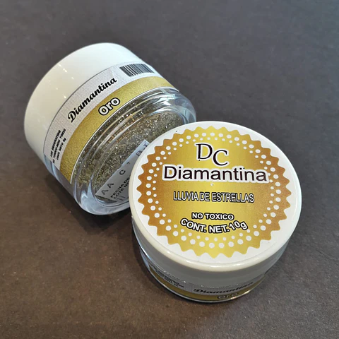  Diamantina Dulcycolor tarro de 10 gr oro