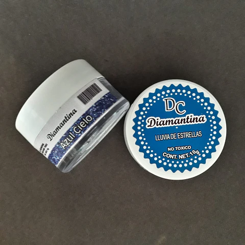  Diamantina Dulcycolor tarro de 10 gr azul cielo