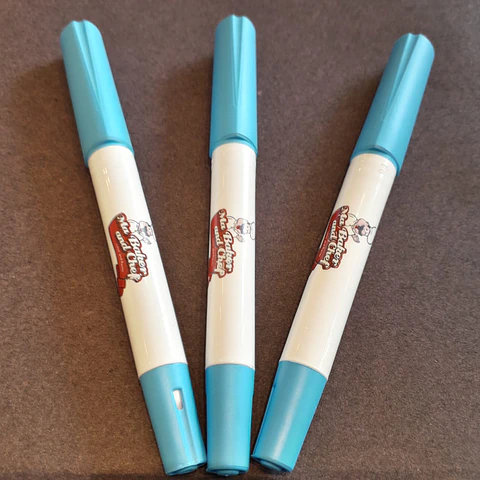  Plumon tinta comestible 2 puntas azul cielo