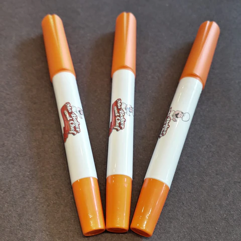  Plumon tinta comestible 2 puntas Naranja