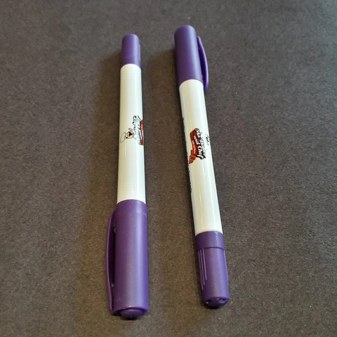  Plumon tinta comestible 2 puntas Violeta