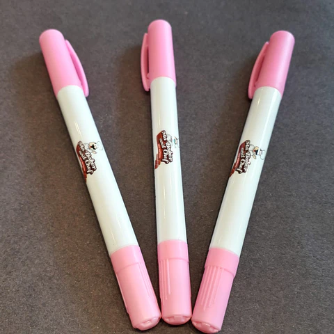  Plumon tinta comestible 2 puntas Rosa