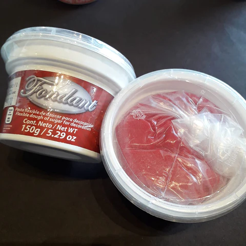  Fondant Natural 150 gr Rojo Navidad