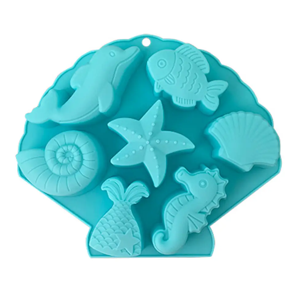  Molde de silicon animalitos de mar 7 cav SIL001067 1