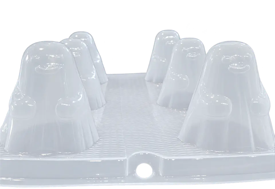 GEL Molde chico fantasmas 6 cav 1