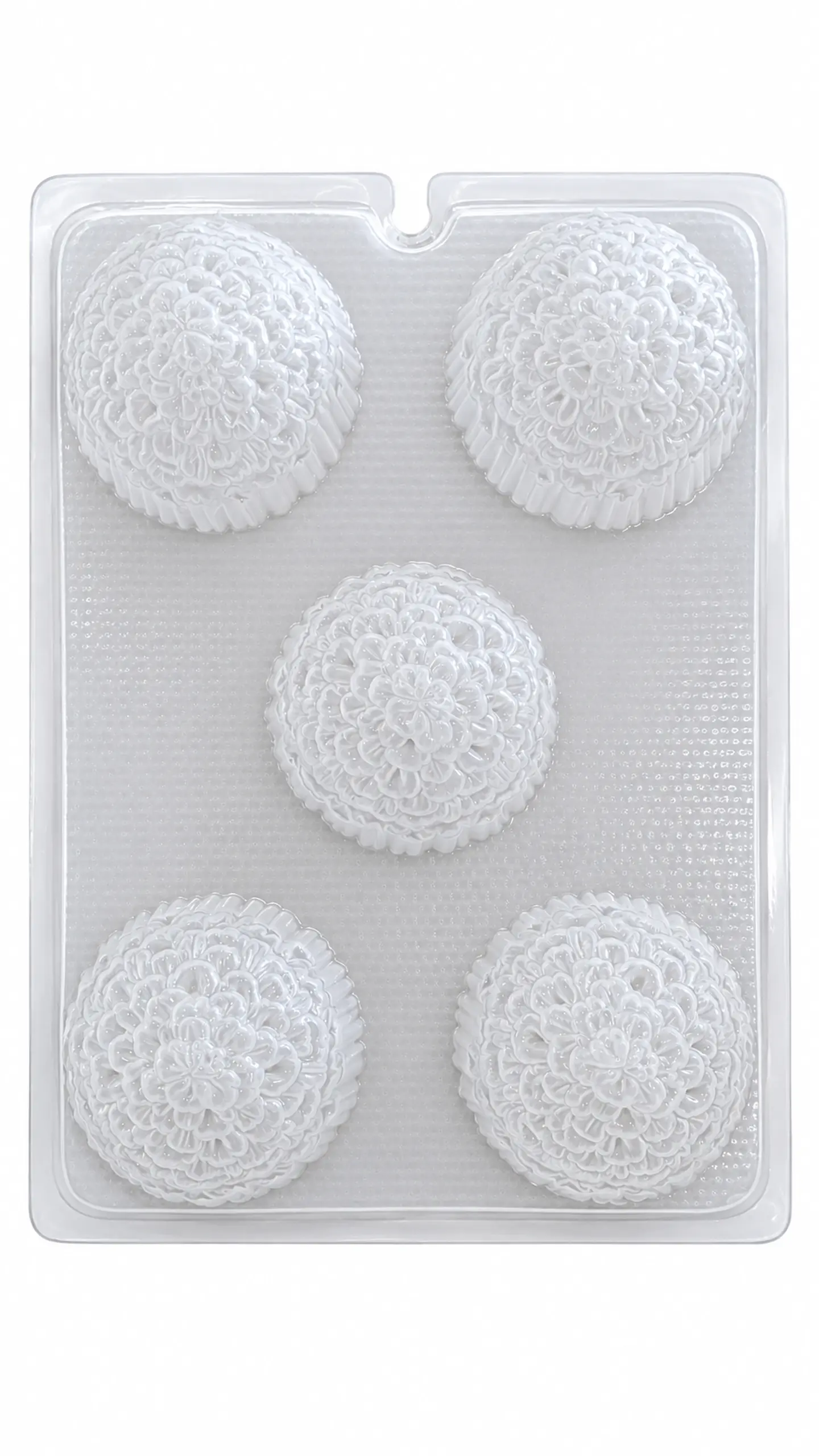 GEL Molde para gelatina flor tipo dalia, 5 cavidades 1