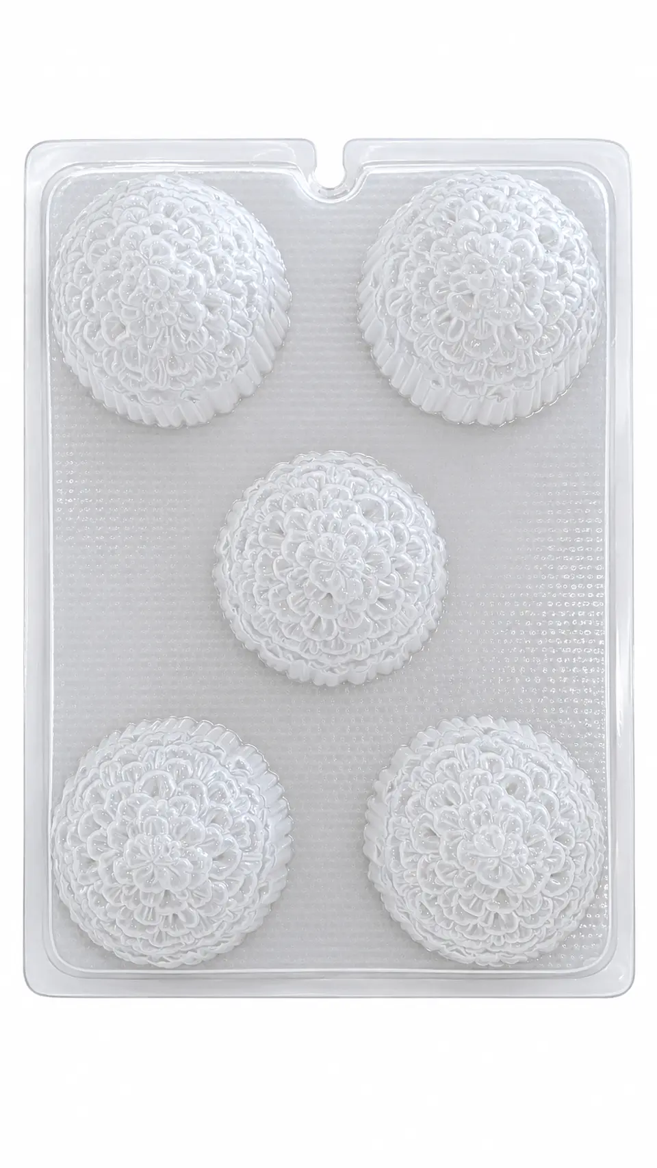 GEL Molde para gelatina flor tipo dalia, 5 cavidades 1