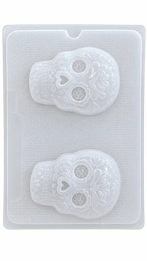 	GEL Molde chico calavera 2 cavidades