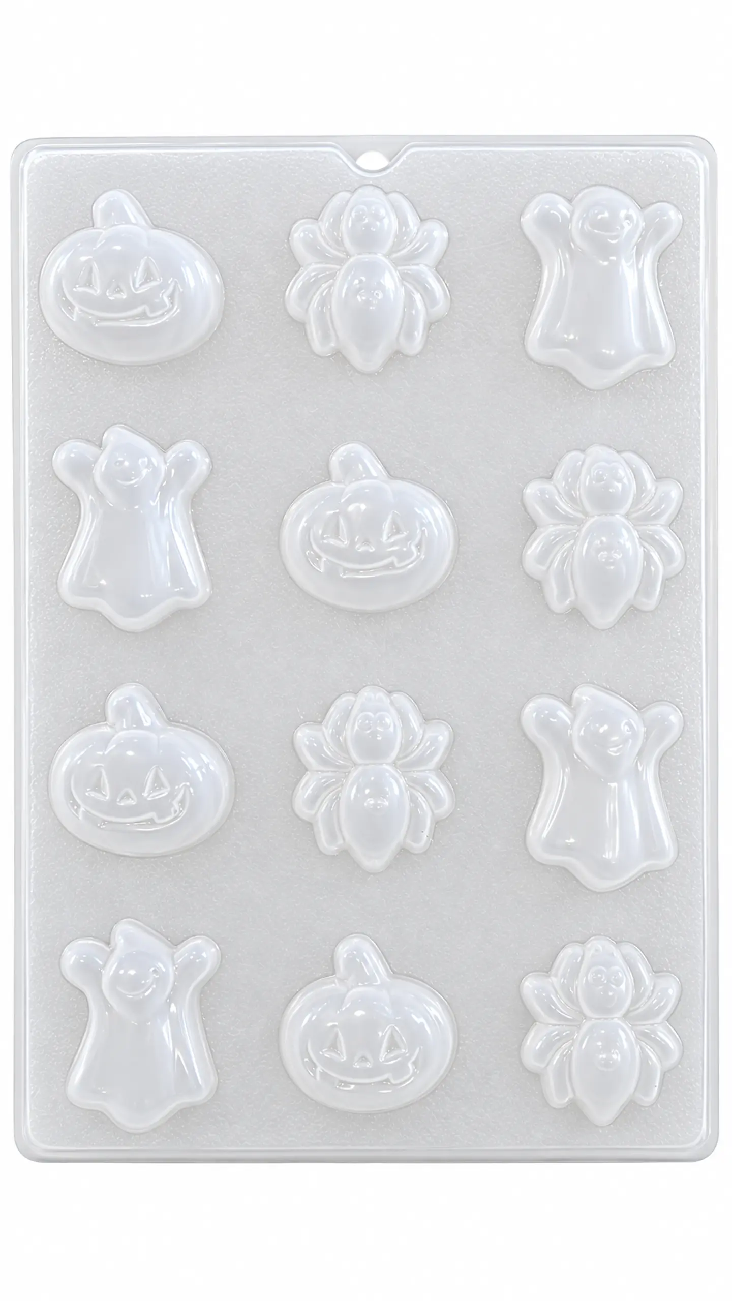 GEL Molde chico para gelatina calabaza araña fantasma 12 cav 1