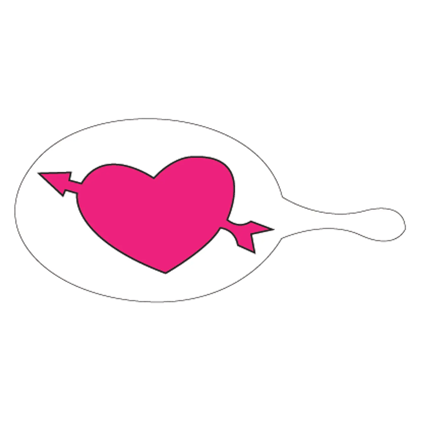  Estencil Corazon Flechado  S48 1