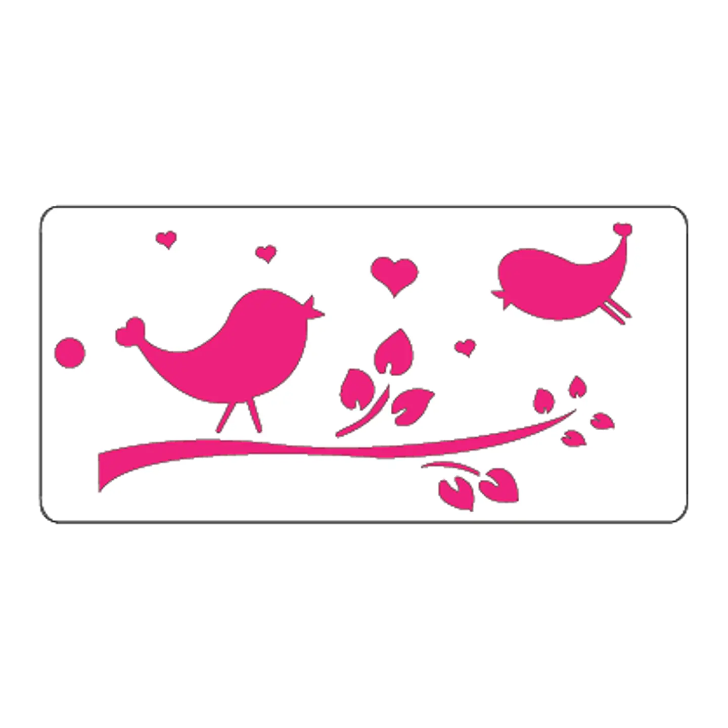  Estencil Pajaros enamorados S106 1
