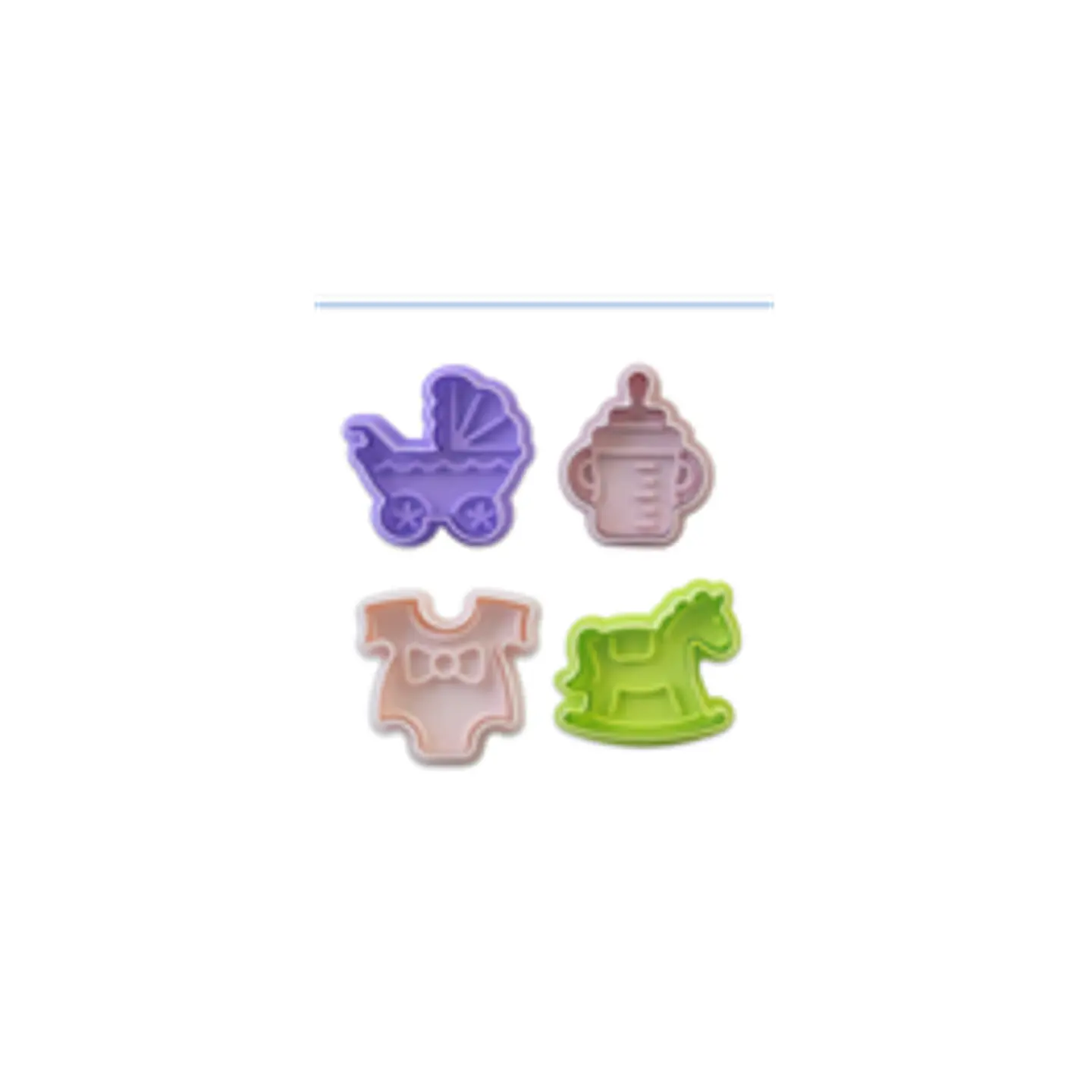  Marcadores baby shower 4 Pieza para fondant TC9053 1