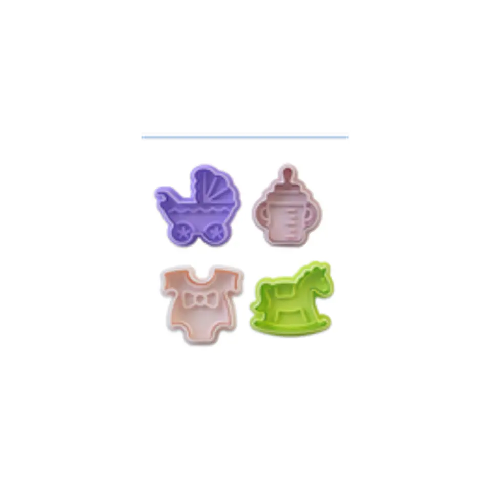  Marcadores baby shower 4 Pieza para fondant TC9053 1