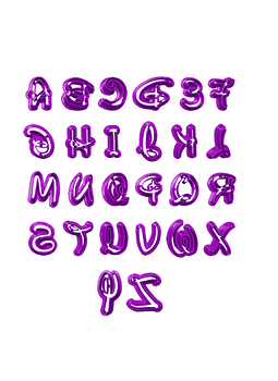 Cortadores alfabeto (Tipo Fun) 26 pzas CTR000316
