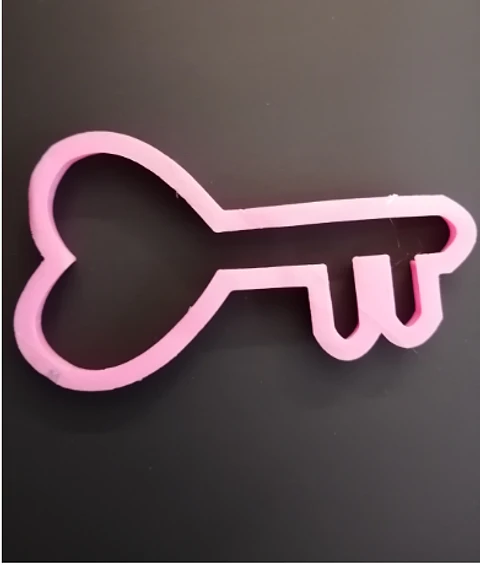  Cortador plastico llave corazon