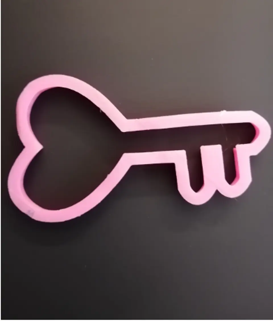  Cortador plastico llave corazon 1