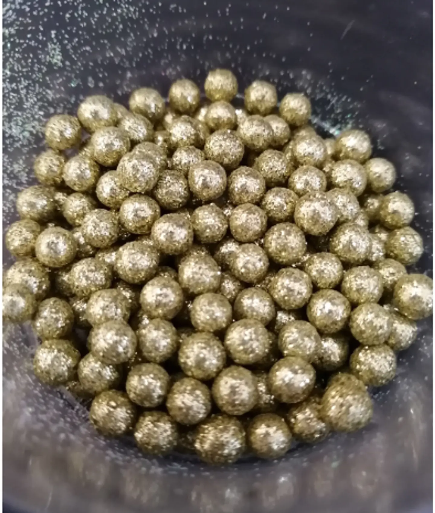  Perla diamantada mediana oro 1