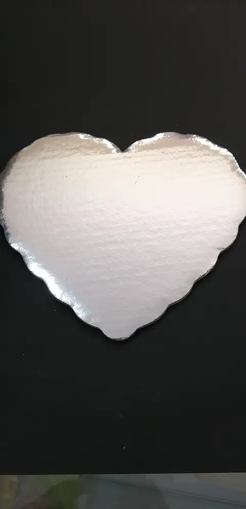  Base plata corazon 22 cm  BPC22