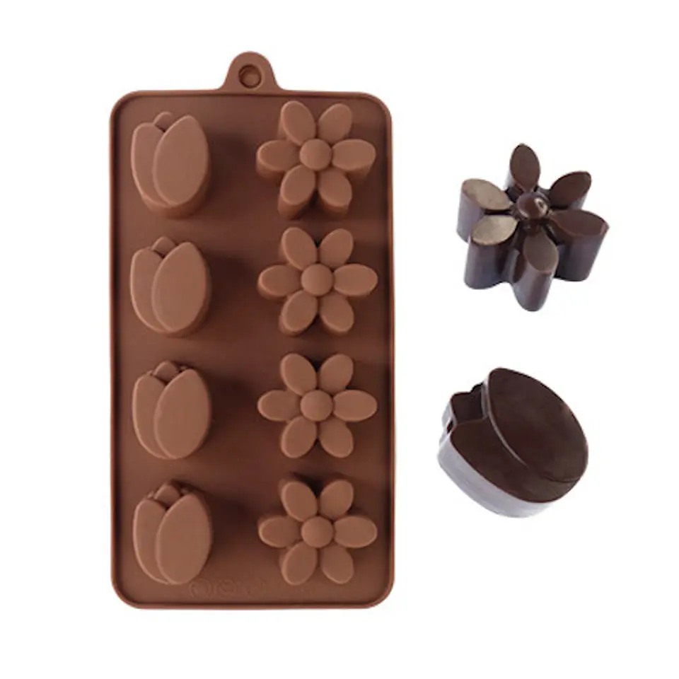  Molde sili brown margarita/tulipan 5-5265 1