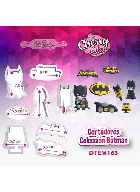  Cortadores colección Batman DTEM163