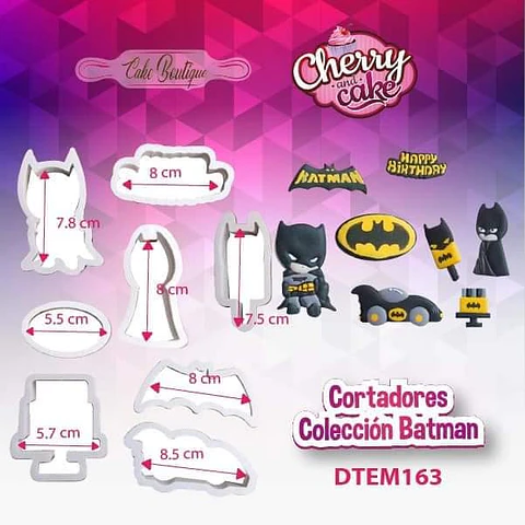  Cortadores coleccion Batman DTEM163