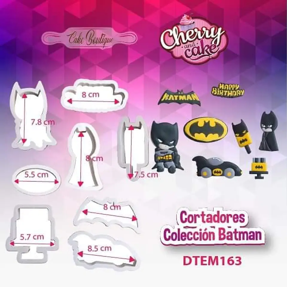  Cortadores coleccion Batman DTEM163 1