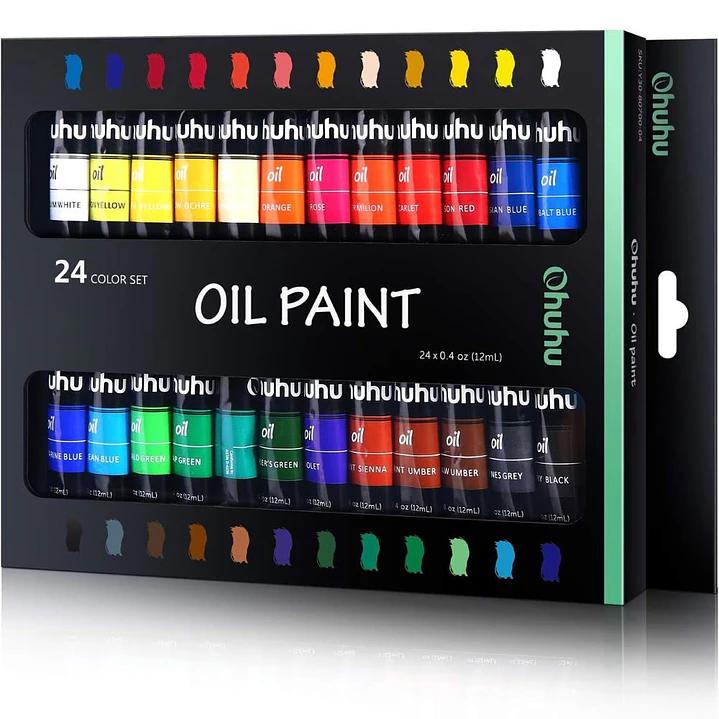 PINTURA AL ÓLEO SET 24 TUBOS OHUHU 1