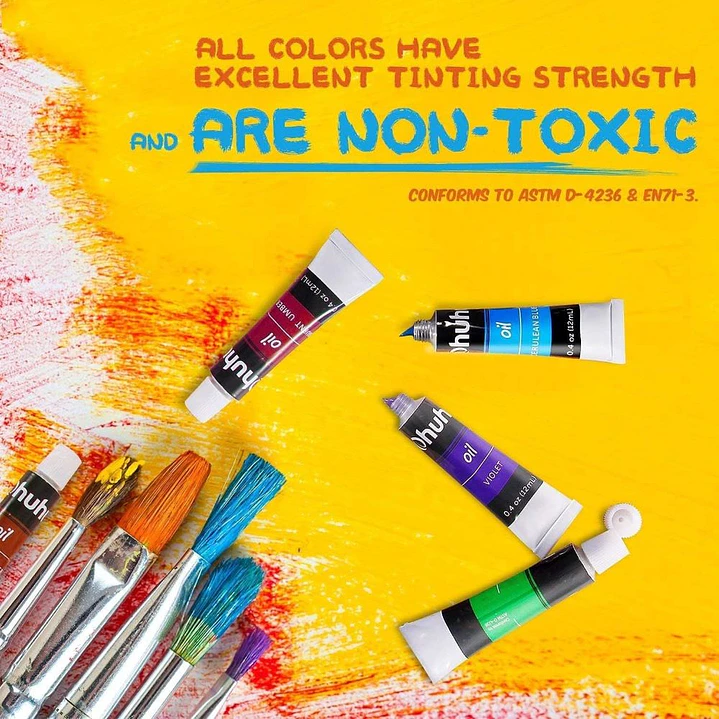 PINTURA AL ÓLEO SET 24 TUBOS OHUHU 3
