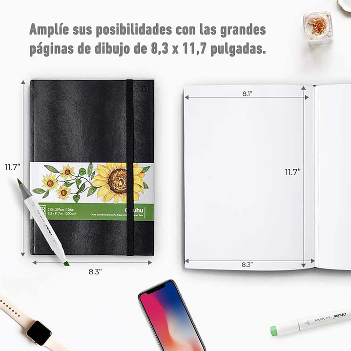 SKETCHBOOK  PARA MARCADORES DE ALCOHOL OHUHU  (L) 3