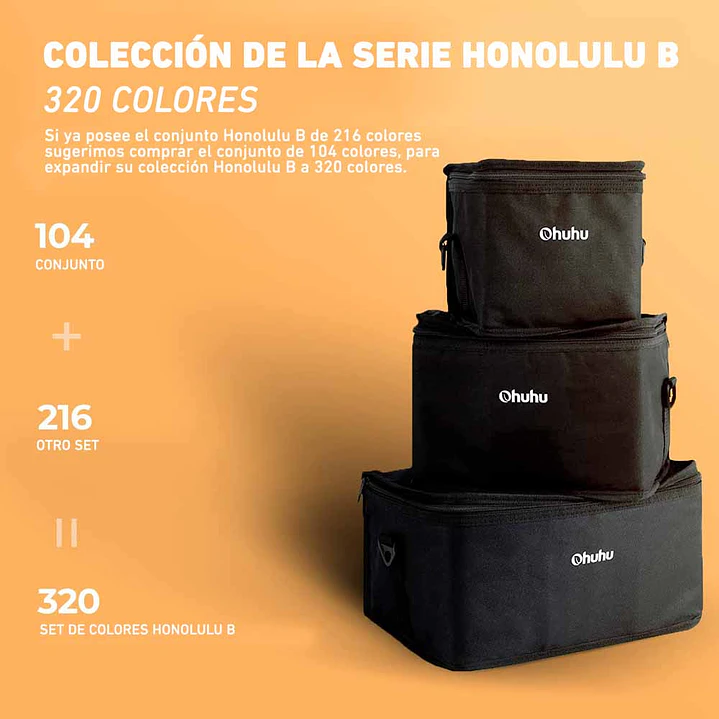 HONOLULU B MALETA 320 MARCADORES DE ALCOHOL OHUHU 2
