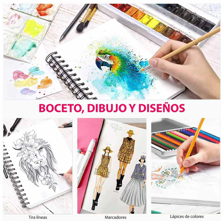 SKETCHBOOK ANILLADO EN ESPIRAL  OHUHU  5