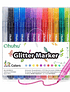 OHUHU 12 MARCADORES GLITTER METÁLICOS