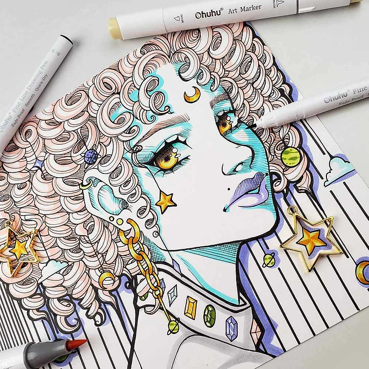  8 TIRALÍNEAS PARA DIBUJO OHUHU 5