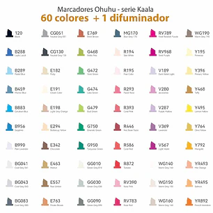 KAALA 60 MARCADORES DE ALCOHOL ILLUSTRATION TONE OHUHU