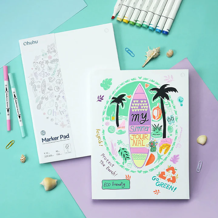 SKETCHBOOK BLOCK DOBLE CARA OHUHU  4