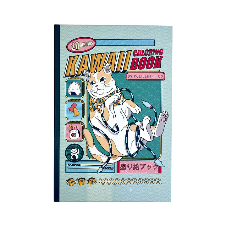 LIBRO KAWAII COLORING BOOK POR POLILLATATTOO 1