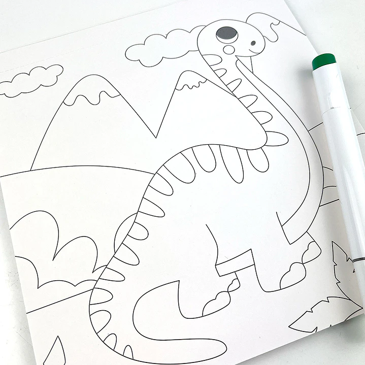 BLOCK PARA COLOREAR DINOS 5