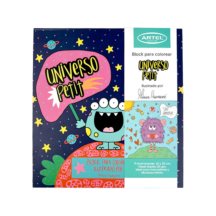 BLOCK PARA COLOREAR UNIVERSO PETIT 1