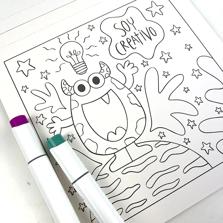 BLOCK PARA COLOREAR UNIVERSO PETIT 4
