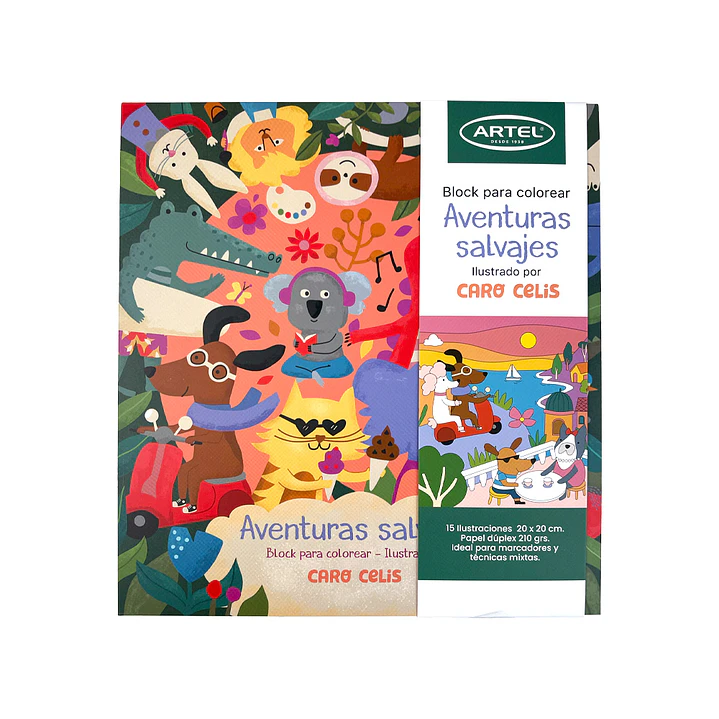 BLOCK PARA COLOREAR AVENTURAS SALVAJES 1