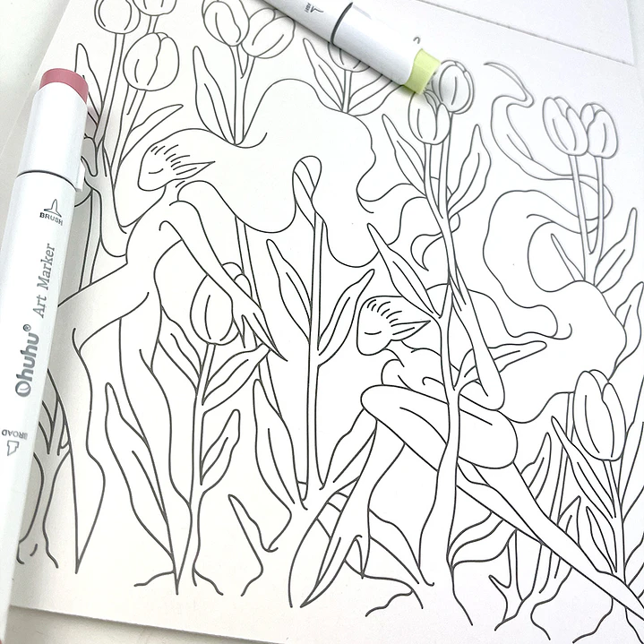 BLOCK PARA COLOREAR CRIATURAS OCULTAS 3